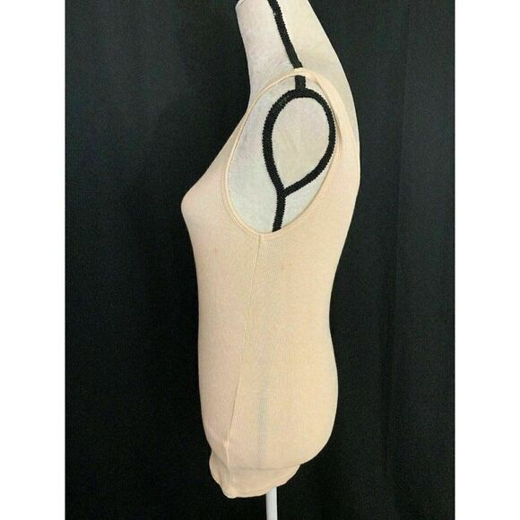 Club Monaco Pale Pink Ribbed jersey tank top - Picture 3 of 6